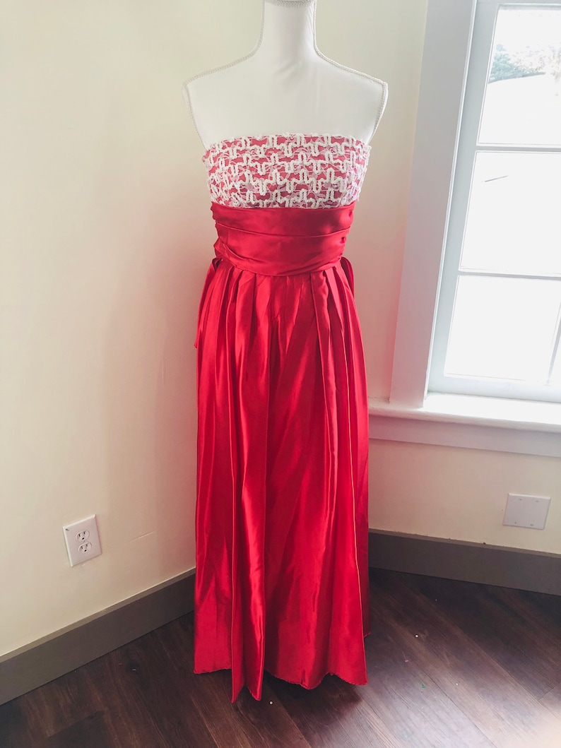 Vintage 1970s Sequin Formal Dress Vintage 1970s Union Made Prom or Holiday Formal Dress Vintage Size 5