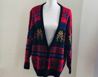 Jahrgang 1980 Jamie Scott bright Cardigan Pullover