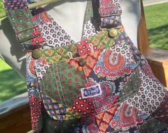 Vintage Big Smith Patchwork Overall and Jacket Set - Adult XS