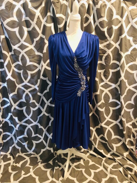 Vintage 1980s Filligree, Ltd. Brilliant Indigo Dre