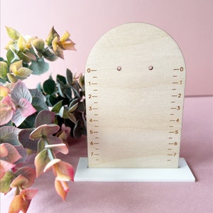 Earring Display, Earring Stand with Measurements, Earring Photo Prop, Craft Stall Display, Personalised.