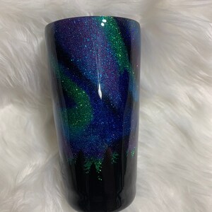 Northern Lights Tumbler, Northern Lights, Northern Lights Glitter Tumbler, Gifts for Her, Outdoor Tumbler, Northern Sky, Glitter Tumbler