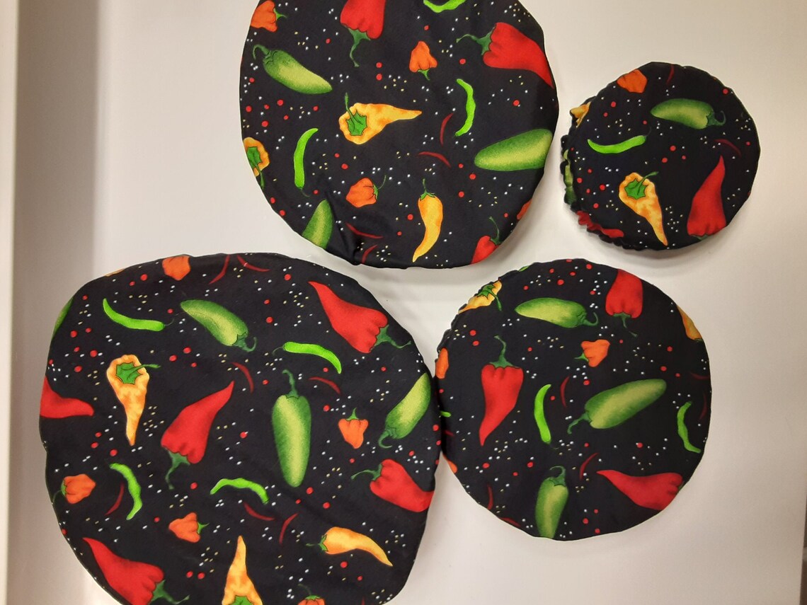 Reusable container covers set of 4 Etsy