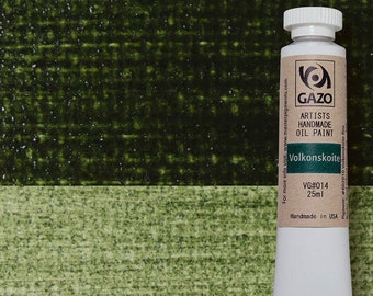 Pintura al óleo Volkonskoite genuina.