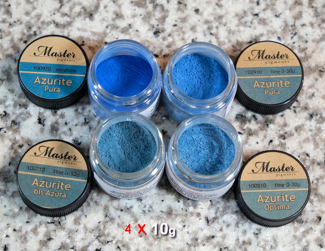 Azurite Pigment Set, Fine and Medium Grinds - Etsy