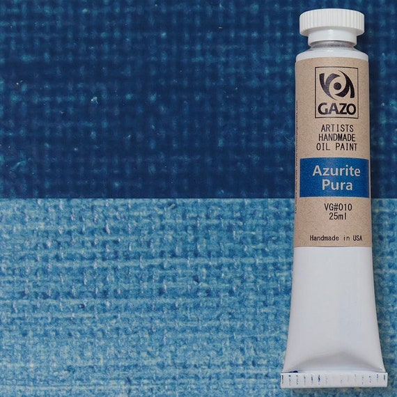 Azurite Pura oil paint Genuine