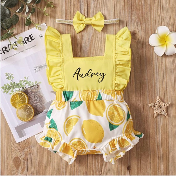 Traje de lim n para ni a beb conjunto de ropa de limonada