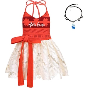 Moana Halloween Kostüm Baby Mädchen, Boho Geschenk, Baby Shower Geschenk, Tiki Geburtstag Outfit, personalisiertes Geschenk, Cake Smash Fotoshooting Outfit