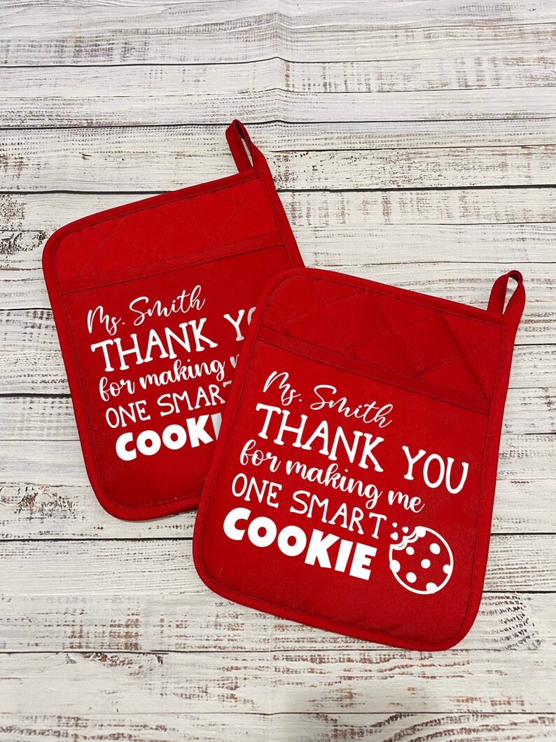 Personalized Teacher Appreciation Gift Oven Mitt Kitchen Etsy