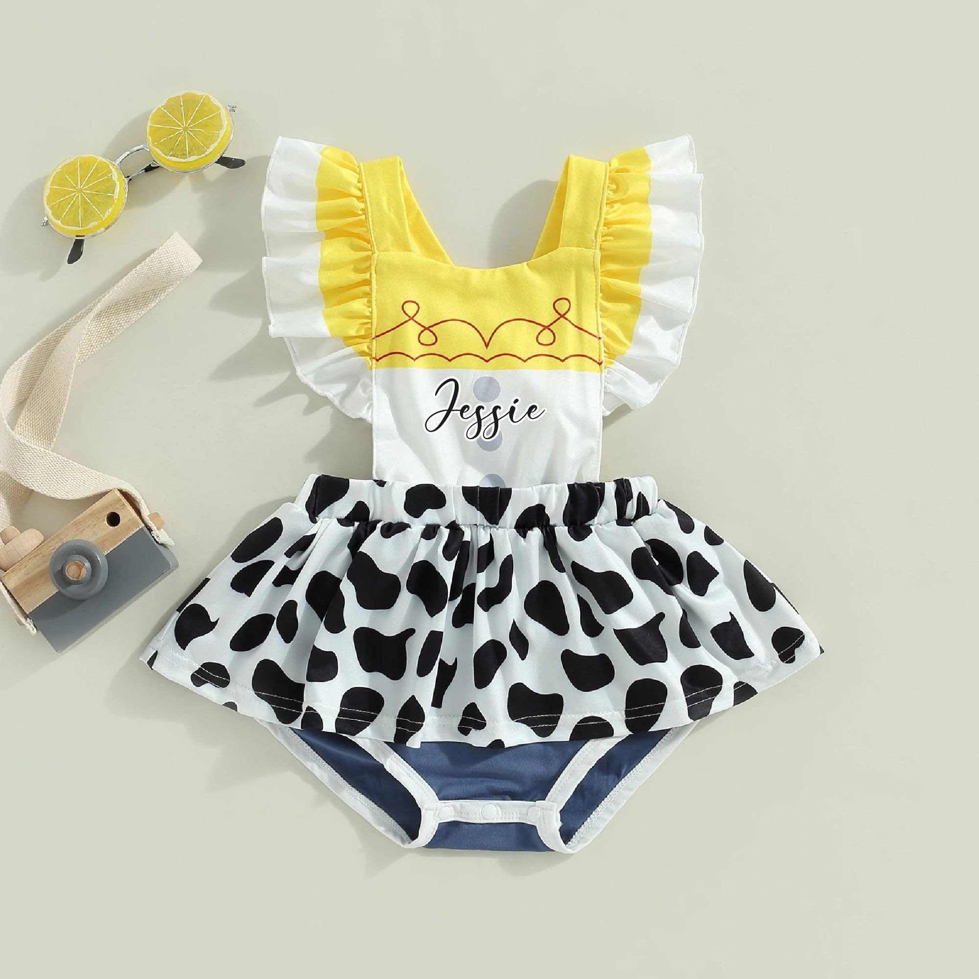 Baby Girl Toy Story Jessie Clothes, Personalized Baby Toddler Character Outfit, Toy Story First Birthday Outfit, Photoshoot Romper