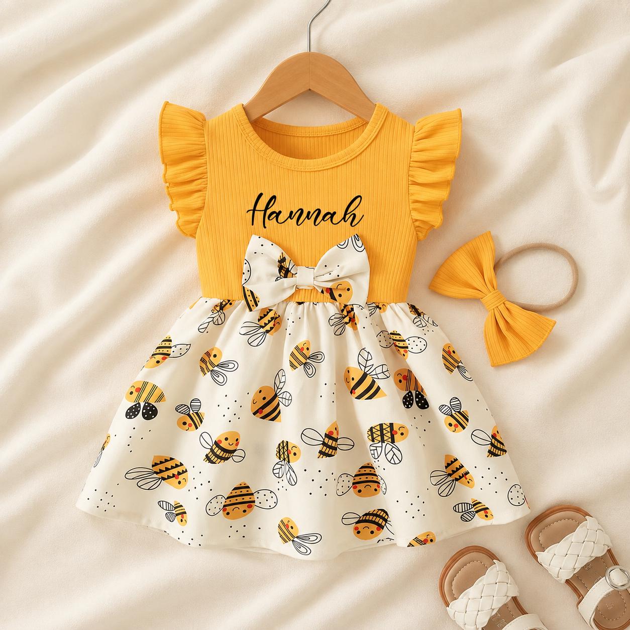 Infant Bee Dress - Etsy