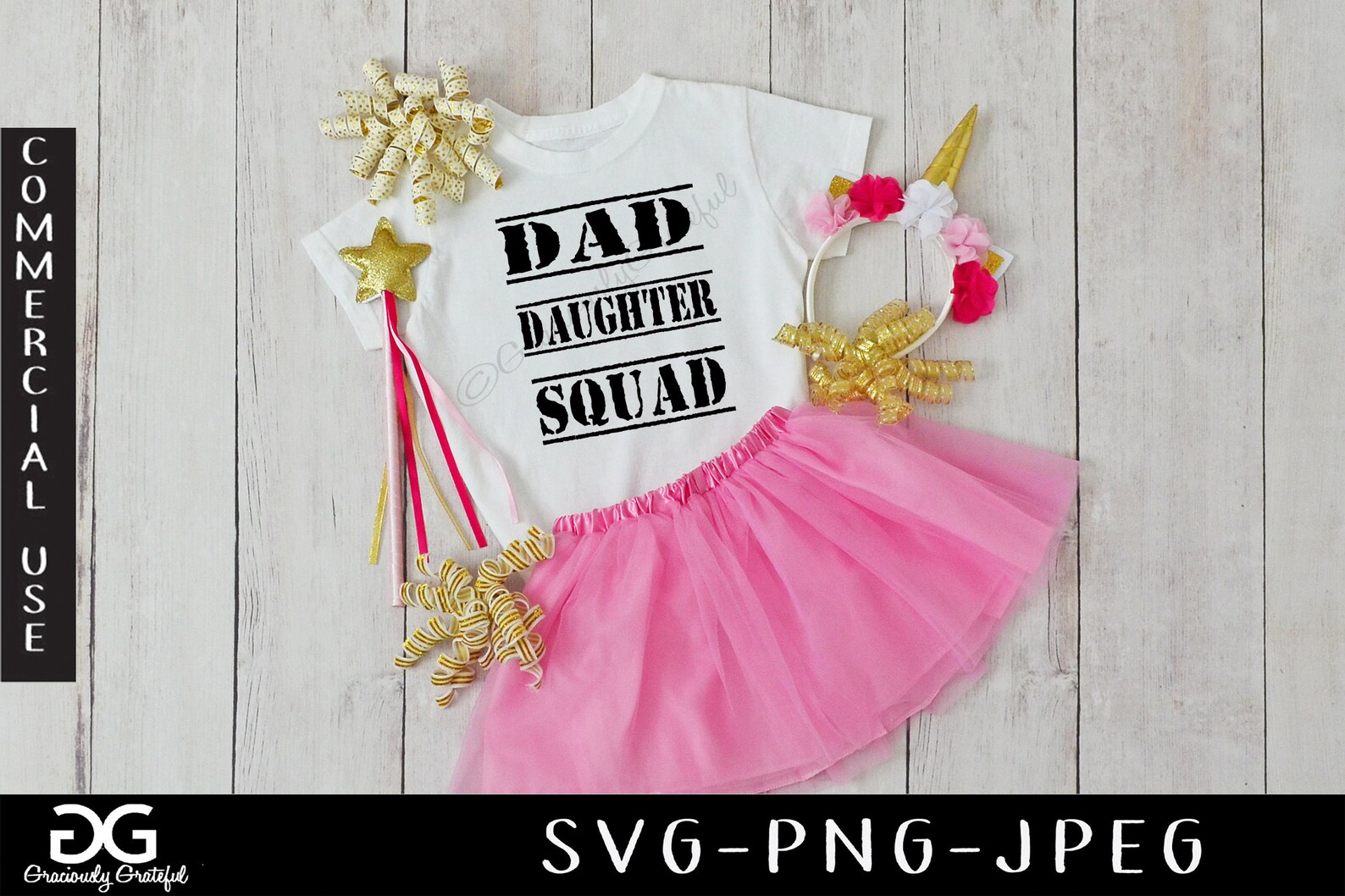 Download Dad Daughter Squad Father's Day SVG PNG JPEG Digital | Etsy