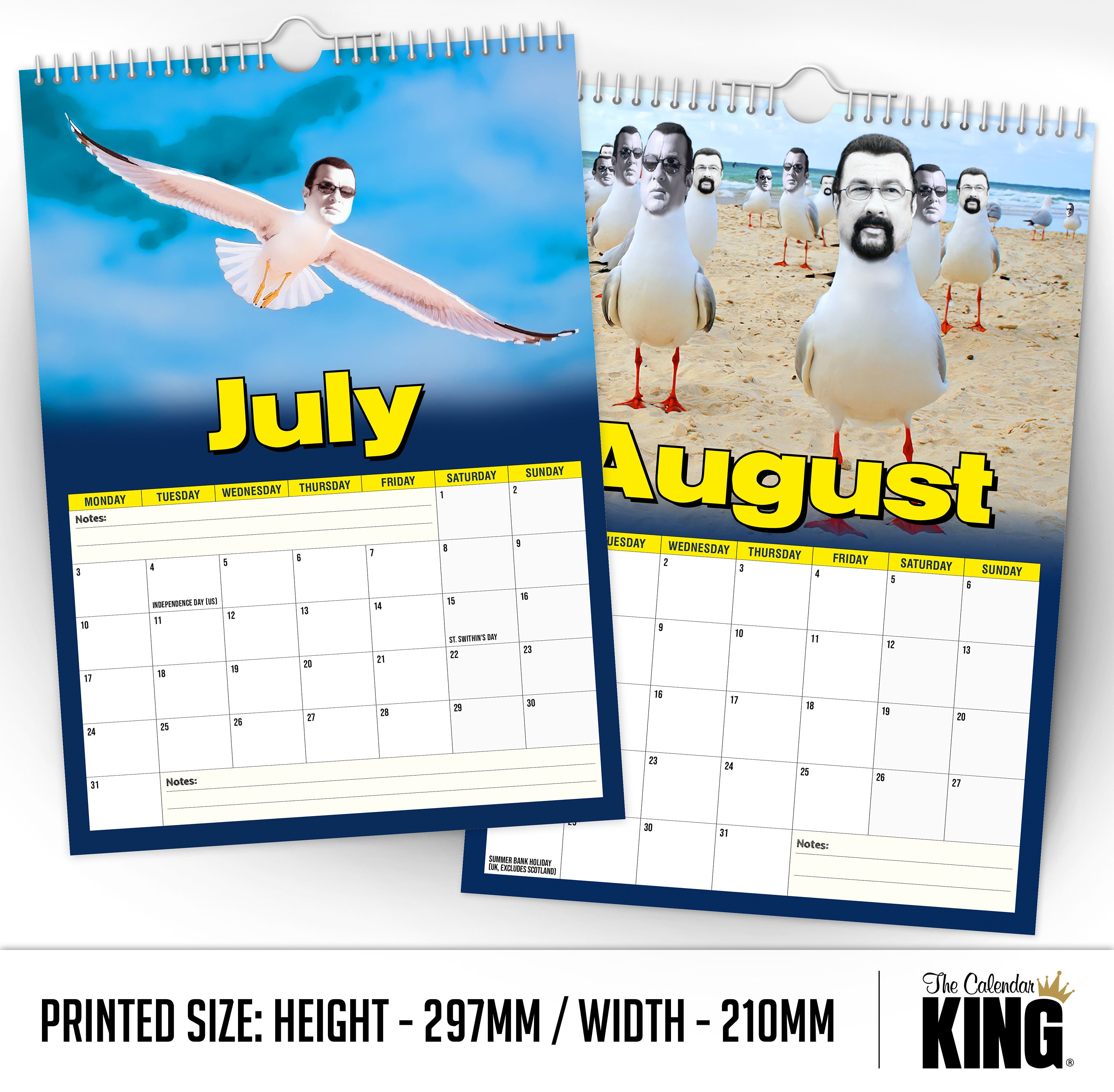 Steven 'THE' Seagull 2023 Wall Calendar // Funny / Etsy UK