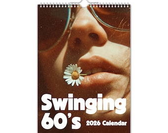 Swinging 60's - 2026 wandkalender - nostalgisch / eigenzinnig / kerstmis / verjaardag / cadeau-idee / heden / nieuwigheid / geheime kerstman