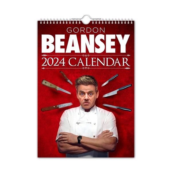 Gordon Beansey - 2024 Wall Calendar // Funny / Quirky / Christmas / Birthday / Gift Idea / Present / Novelty / Humour / Secret Santa