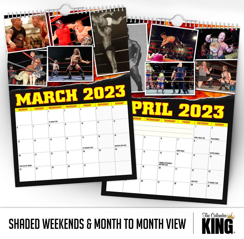 Miniature Wrestling 2023 Wall Calendar // Funny / Quirky / Etsy UK