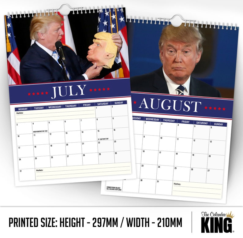 Donald Trump 2023 Wall Calendar // Funny / Quirky / Etsy UK
