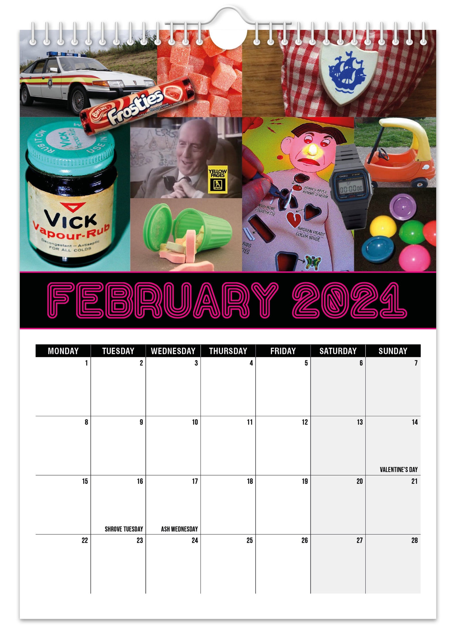 Back to the 80s 2021 Wall Calendar Nostalgic / Quirky / Etsy