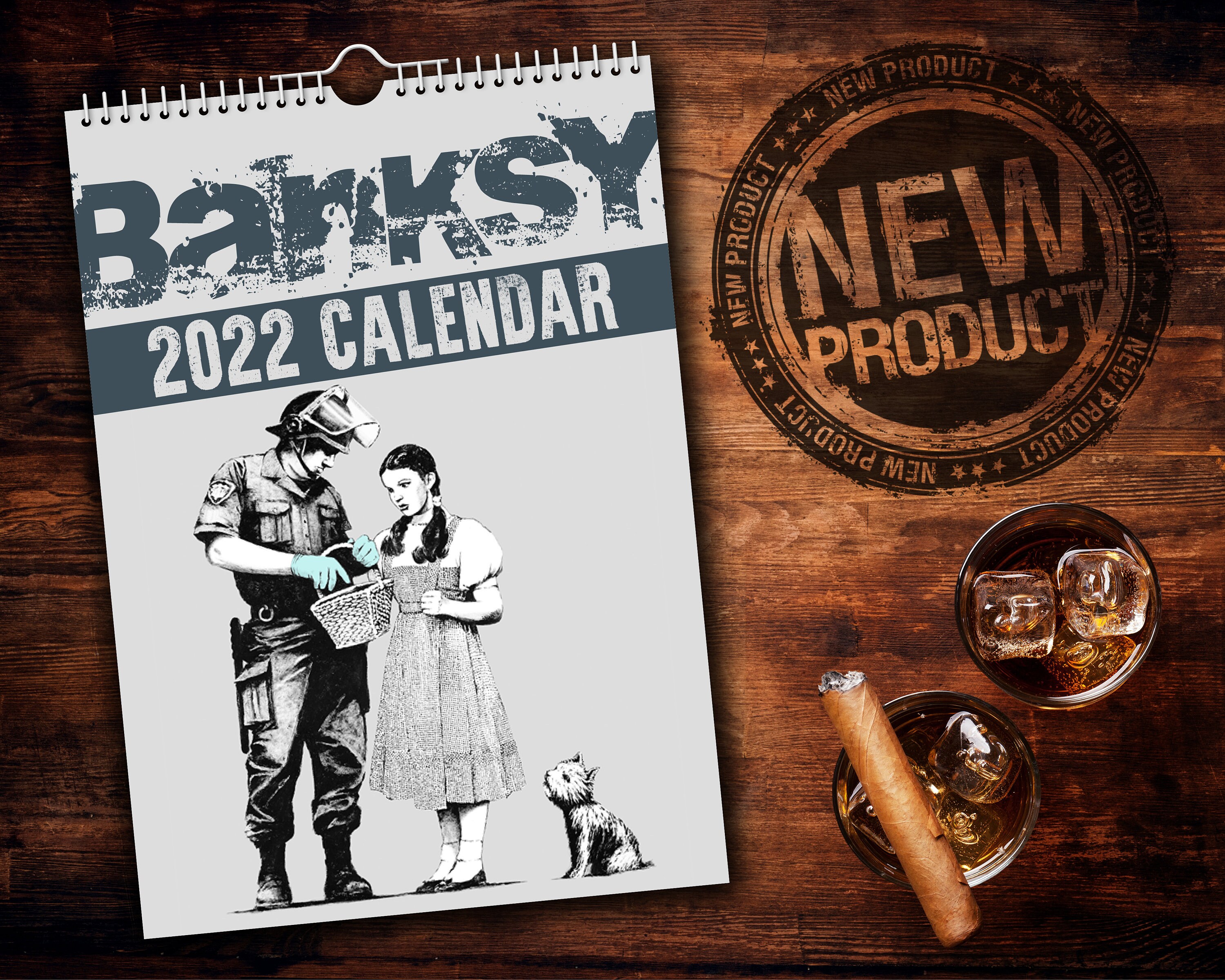 Weihnachten 2022 Geschenk Banksy 2022 Wandkalender / Kunst / Kreativ / Weihnachten / Etsy