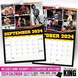 Miniature Wrestling 2024 Wall Calendar // Funny / Quirky / Christmas / Birthday / Gift Idea / Present / Novelty / Humour / Secret Santa image 6