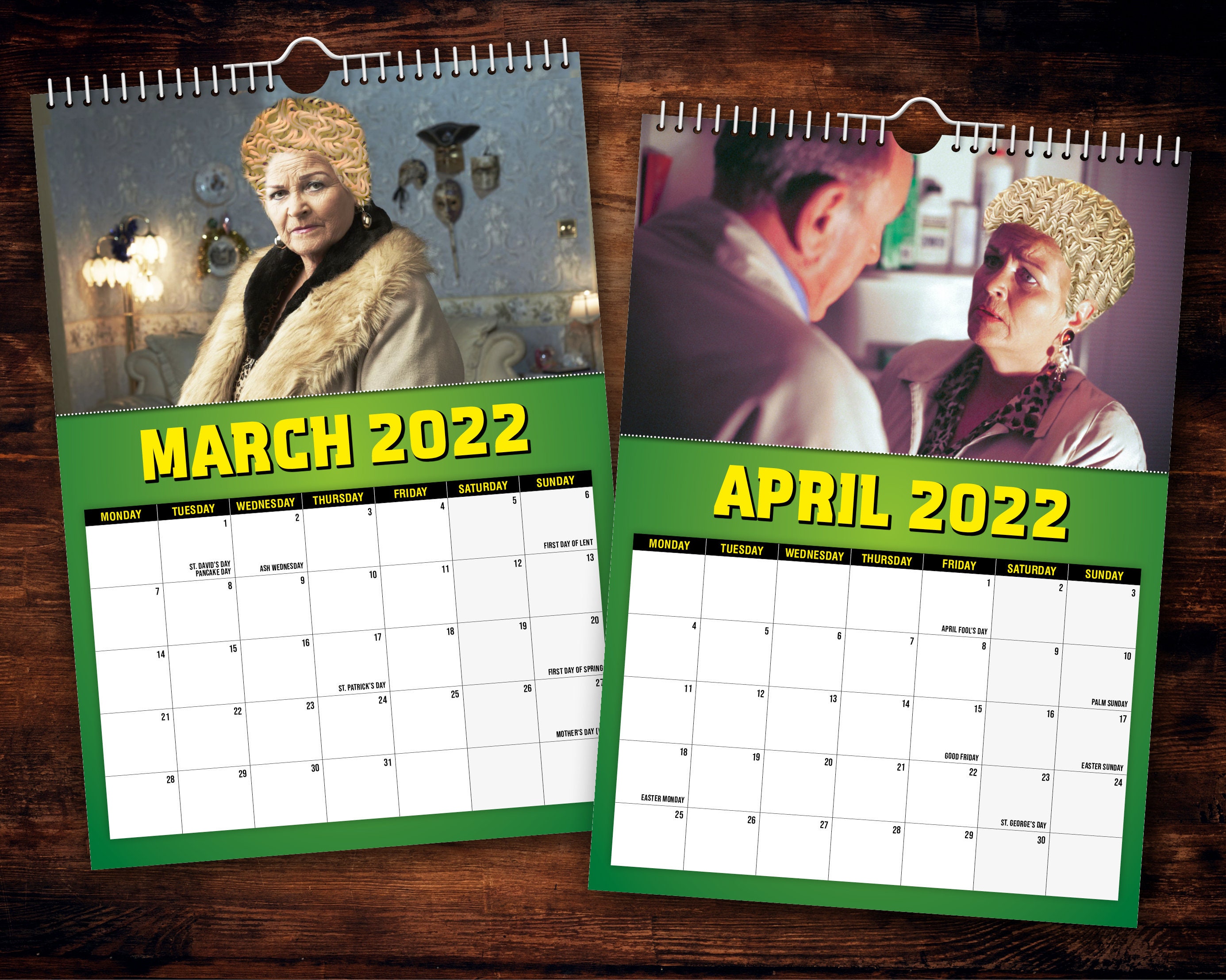 Pat Noodle Pat Butcher 2022 Wall Calendar // Funny / Quirky | Etsy