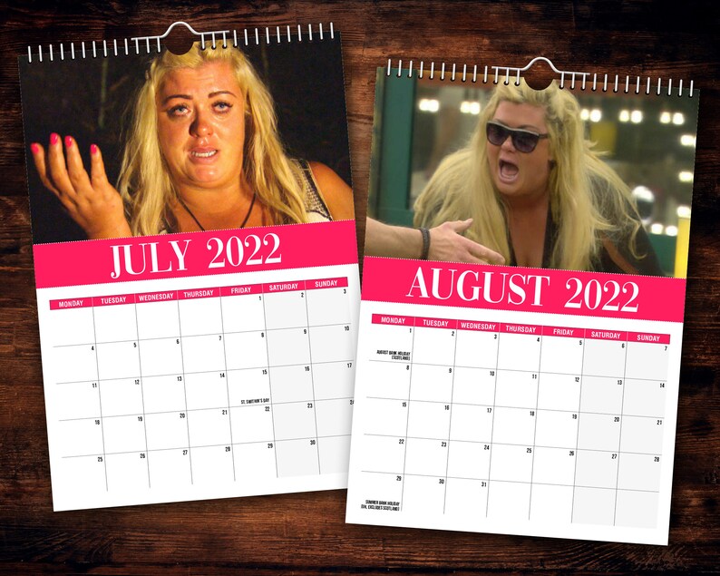 Gemma Collins 2022 Wall Calendar // Funny / Quirky / Etsy