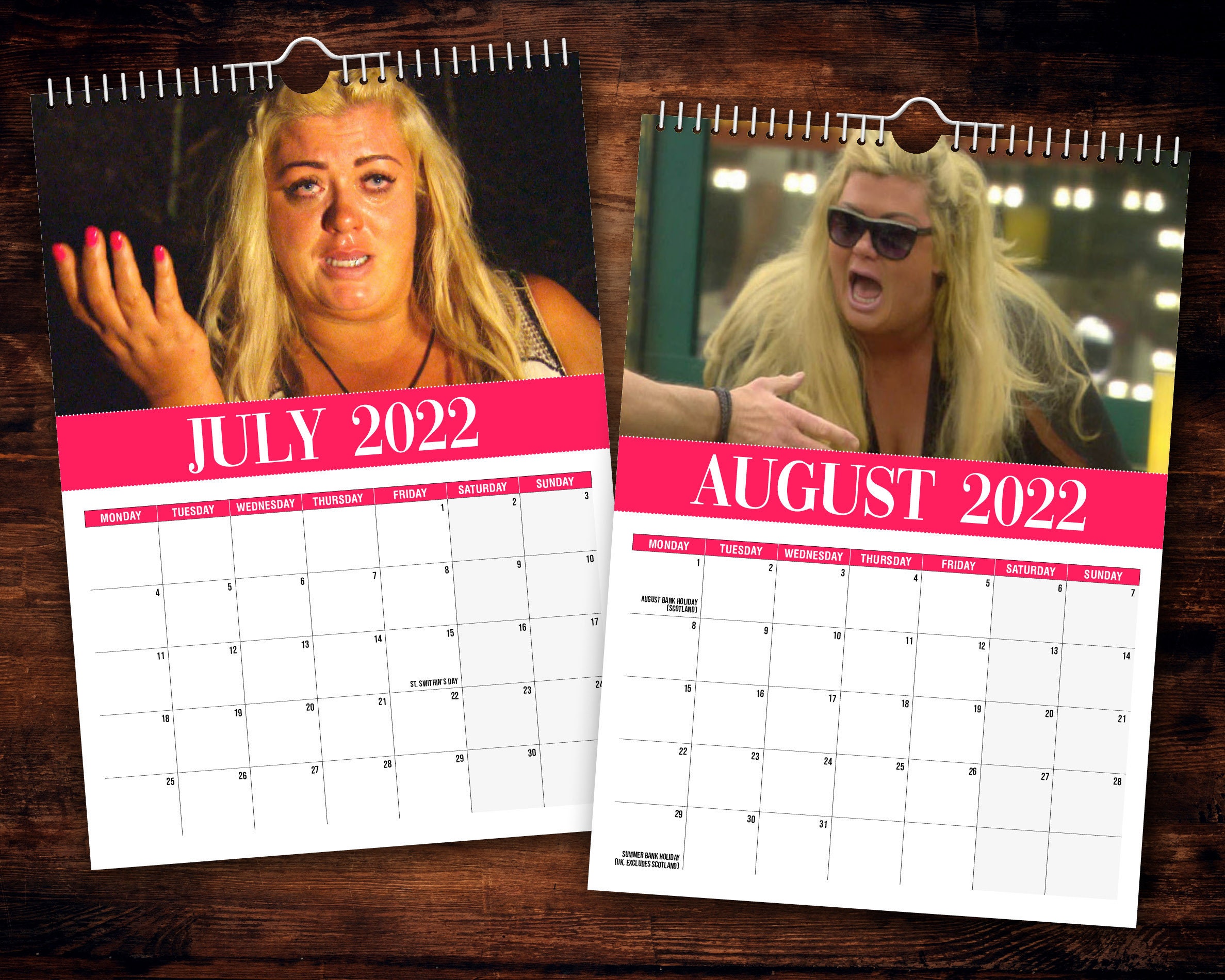Gemma Collins 2022 Wall Calendar // Funny / Quirky / Etsy