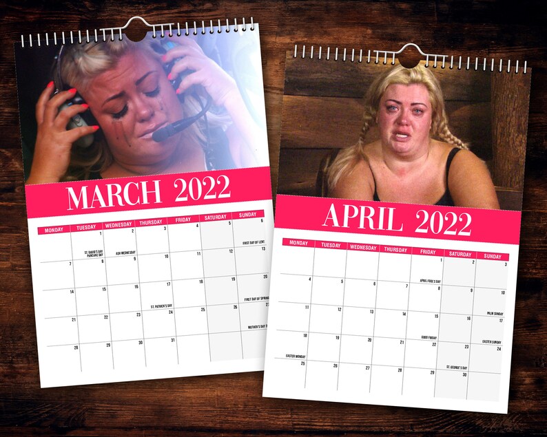 Gemma Collins 2022 Wall Calendar // Funny / Quirky / Etsy