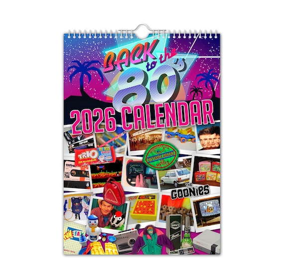 Back to the 80's - 2026 Wall Calendar - Nostalgic / Quirky