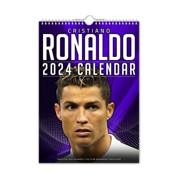 Cristiano Ronaldo - 2024 Wall Calendar // Christmas / Birthday / Gift Idea / Present / Novelty / Football / CR7