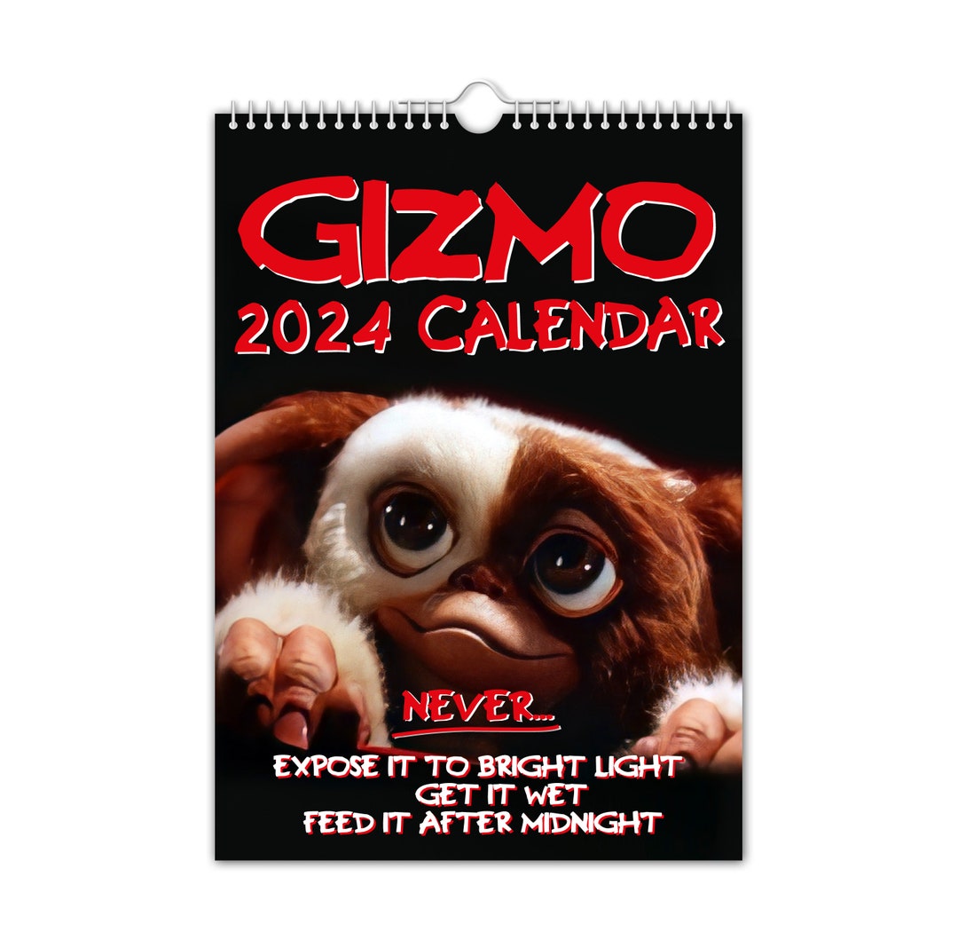 Gizmo 2024 Wall Calendar // Funny / Quirky / Christmas / Birthday