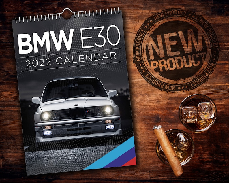 BMW E30 2022 Wall Calendar // Cars / Motoring / Nostalgic / Etsy