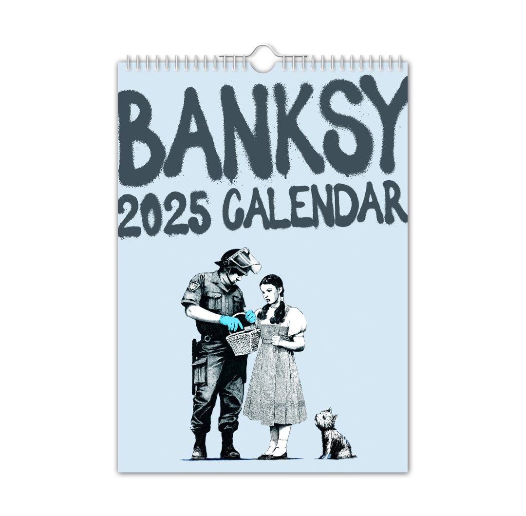 Banksy 2025 Wall Calendar // Art / Creative / Christmas / Birthday
