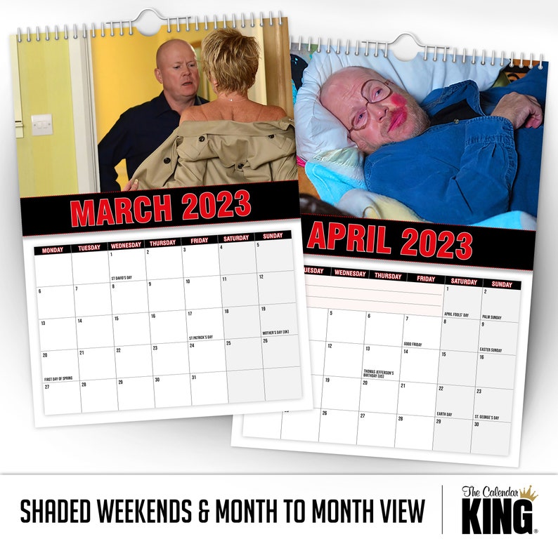 phil-mitchell-2023-wall-calendar-funny-quirky-etsy