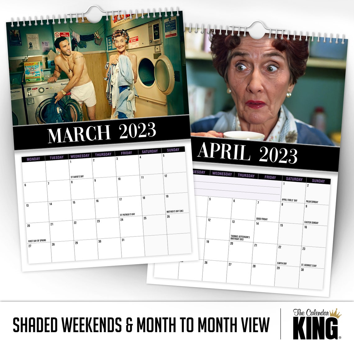 Dot Cotton 2023 Wall Calendar // Funny / Quirky / Christmas Etsy
