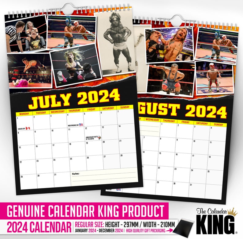 Miniature Wrestling 2024 Wall Calendar // Funny / Quirky / Christmas / Birthday / Gift Idea / Present / Novelty / Humour / Secret Santa image 5