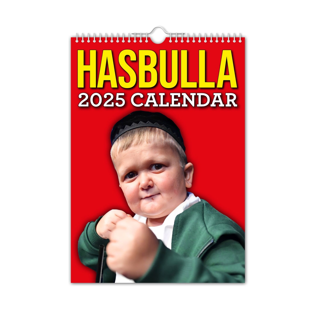 Hasbulla 2025 Wall Calendar // Funny / Quirky / Christmas / Birthday / Gift Idea / Present