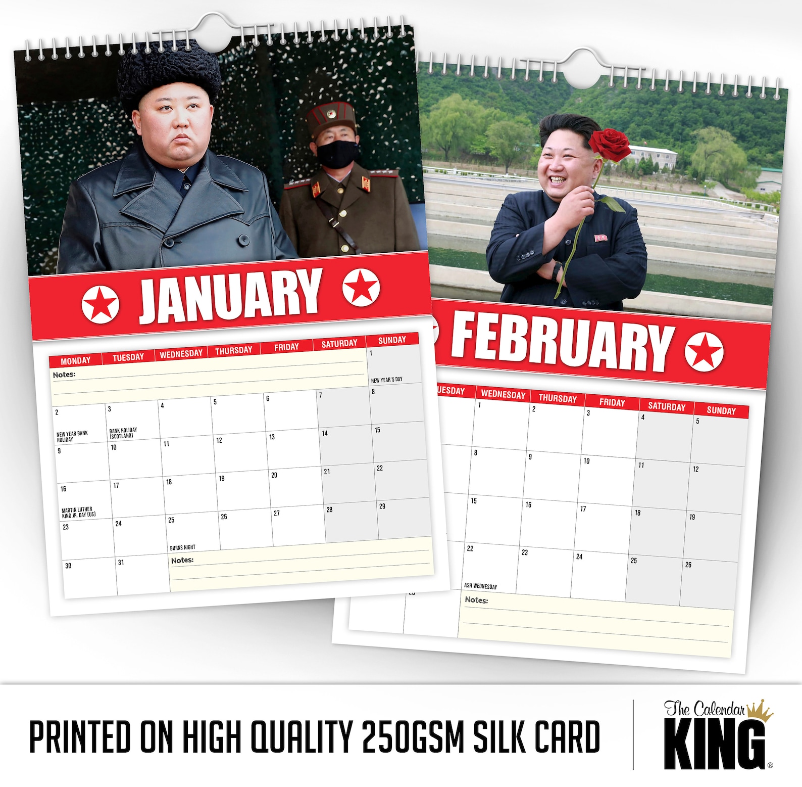 Kim Jongun 2023 Wall Calendar // Funny / Quirky / Christmas Etsy Canada