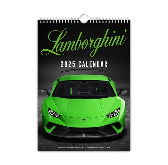 ランボルギーニ Lamborghini 2025 壁掛けカレンダー Lamborghini 2025 Wall Calendar - Calendars.com