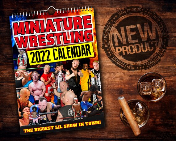 Christmas Town Schedule 2022 Miniature Wrestling 2022 Wall Calendar // Funny / Quirky / | Etsy Canada