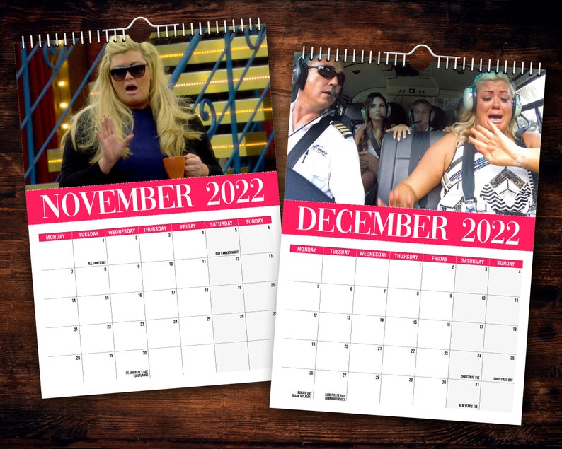Gemma Collins 2022 Wall Calendar // Funny / Quirky / Etsy