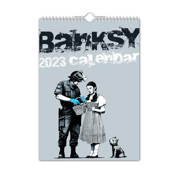 Banksy - 2023 Wall Calendar // Art / Creative / Christmas / Birthday / Gift Idea / Present / Novelty / Humour / Secret Santa
