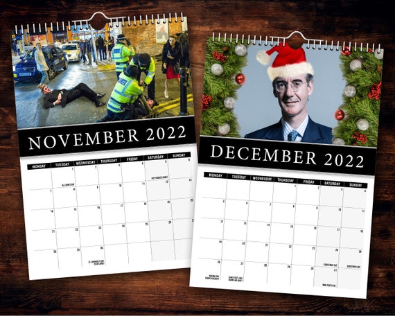 Jacob Rees-Mogg 2022 Wall Calendar // Funny / Quirky / | Etsy Uk