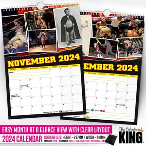 Miniature Wrestling 2024 Wall Calendar // Funny / Quirky / Christmas / Birthday / Gift Idea / Present / Novelty / Humour / Secret Santa image 7