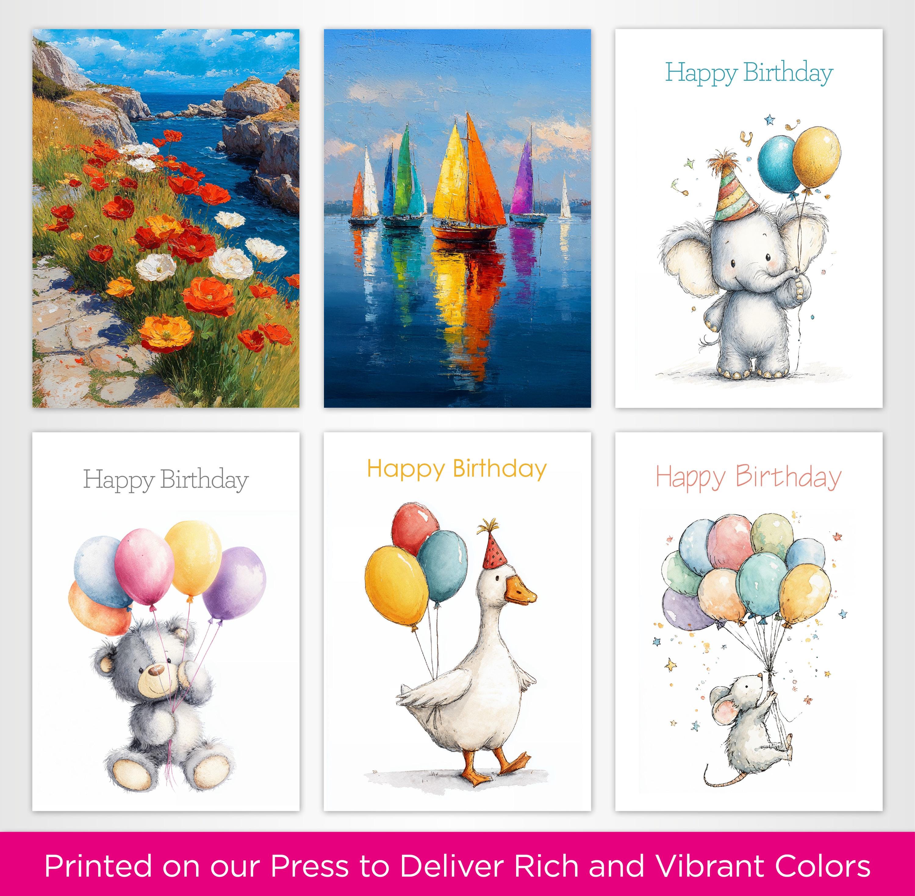 Assorted Cards - Set of 20 Assorted Greetings Cards With Envelopes ...