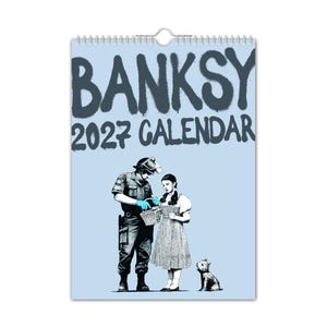 Banksy - 2027 Wall Calendar // Art / Creative / Christmas / Birthday / Gift Idea / Present / Novelty / Art / Creative / Secret Santa