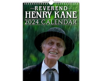 Reverend Henry Kane /Poltergeist - 2024 Wall Calendar // Christmas / Birthday / Gift Idea / Present / Novelty / Secret Santa / Nostalgic
