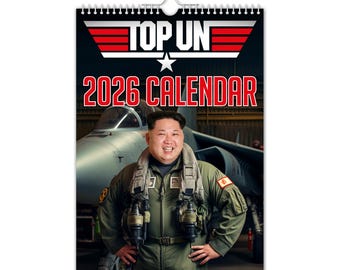 Top Un - 2026 Wall Calendar // Funny / Quirky / Christmas / Birthday / Gift Idea / Present / Novelty / Humour / Secret Santa