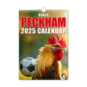David Peckham - 2025 Wall Calendar // Funny / Quirky / Christmas / Birthday / Gift Idea / Present / Novelty / Humour