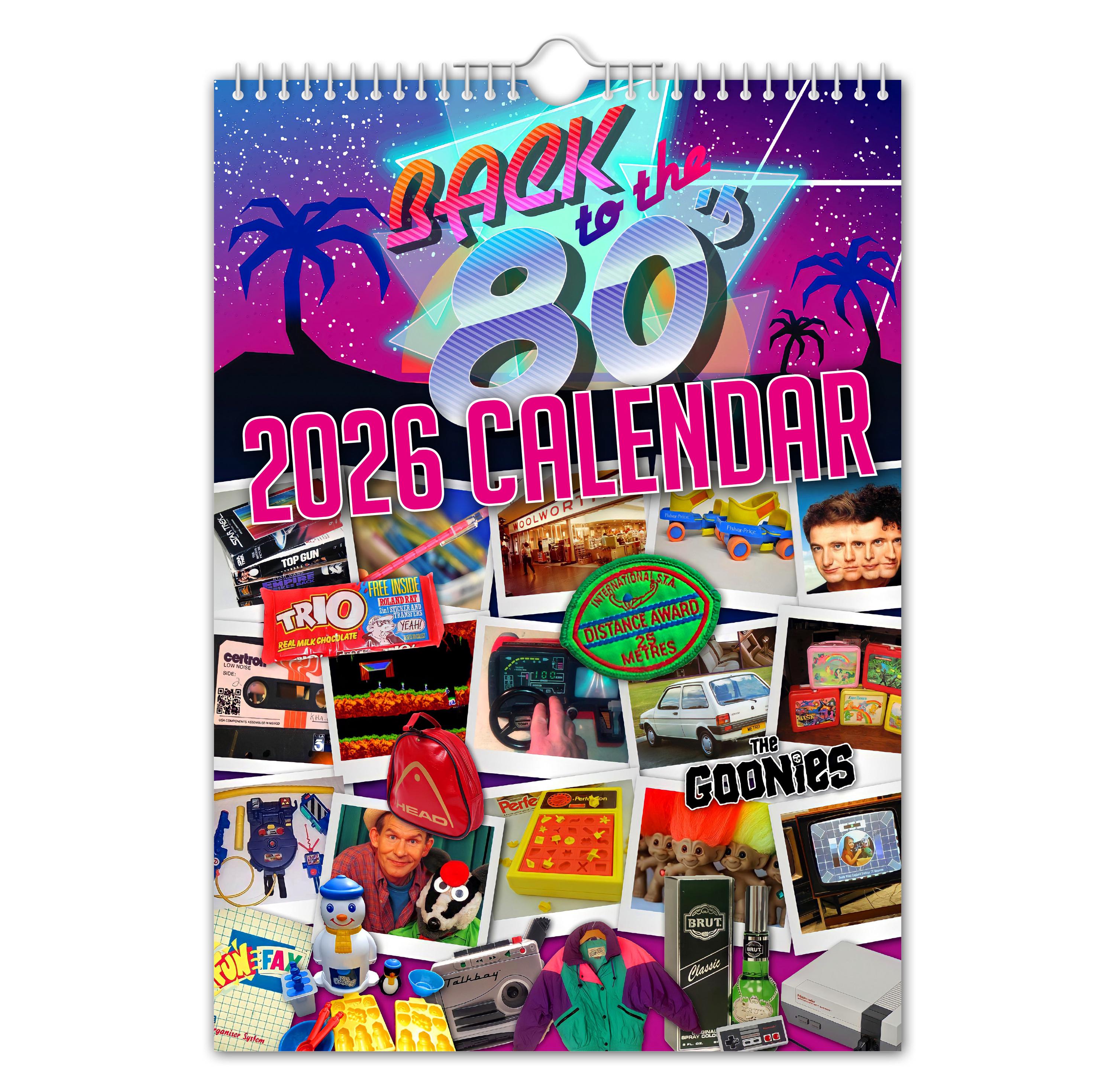 Back to the 80's - 2026 Wall Calendar - Nostalgic / Quirky